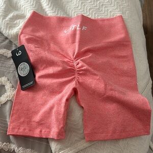 Take Life Further Spandex Shorts, with tags